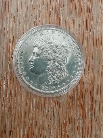 Zilveren Morgan Dollar 1886 beschikbaar voor biedingen