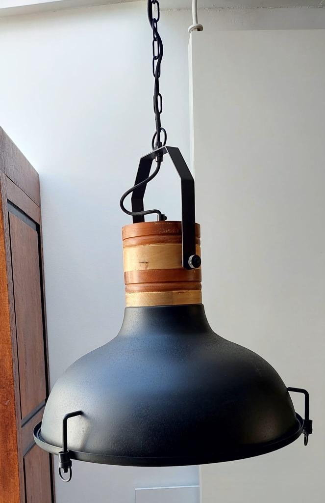 Nieuw Dutchbone Hanglamp lamp mango hout industriël raw, Huis en Inrichting, Lampen | Hanglampen, Nieuw, Minder dan 50 cm, Hout