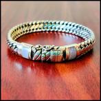 BEN XS Stone Blue Agate     Buddha to Buddha armband maat D+, Ophalen of Verzenden, Zo goed als nieuw, Zilver, Zilver