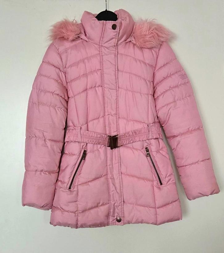 Mooie warme winterjas mt 146, Kinderen en Baby's, Kinderkleding | Maat 146, Zo goed als nieuw, Meisje, Jas, Ophalen of Verzenden