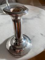 Zilveren zuilkandelaar, Antiek en Kunst, Antiek | Goud en Zilver, Ophalen of Verzenden, Zilver