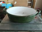 Emaille pan groen, Ophalen of Verzenden