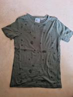 Shirt legergroen/vlekjes maat 134-140, Jongen, Zo goed als nieuw, Shirt of Longsleeve, H&M