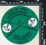 Sticker: Cafe De Hoop - Maastricht, Verzamelen, Stickers, Ophalen of Verzenden, Zo goed als nieuw, Bedrijf of Vereniging