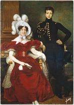 Bourbon-Orleans (2) Adelaide met Francois, Verzamelen, Koninklijk Huis en Royalty, Verzenden, Nieuw, Buitenland, Kaart, Foto of Prent