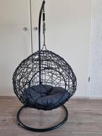 Zeer mooie zwarte/wicker hang mand voor kat of hond(je) ZGAN, Dieren en Toebehoren, Kattenmanden, Ophalen of Verzenden, Zo goed als nieuw