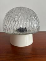 Vintage plafonniere lamp retro lampen glas, Ophalen of Verzenden, Gebruikt, Glas, Vintage