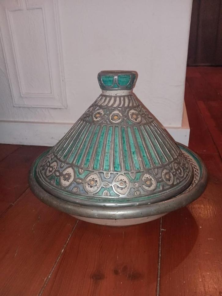 Marokkaanse Tajine - Prachtig Handwerk, Antiek en Kunst, Antiek | Keramiek en Aardewerk, Ophalen of Verzenden