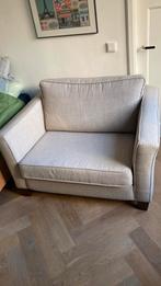 Loveseat klein bankje 2 persoons bank beige bruin, Ophalen, Tweepersoons, 75 tot 100 cm, Zo goed als nieuw