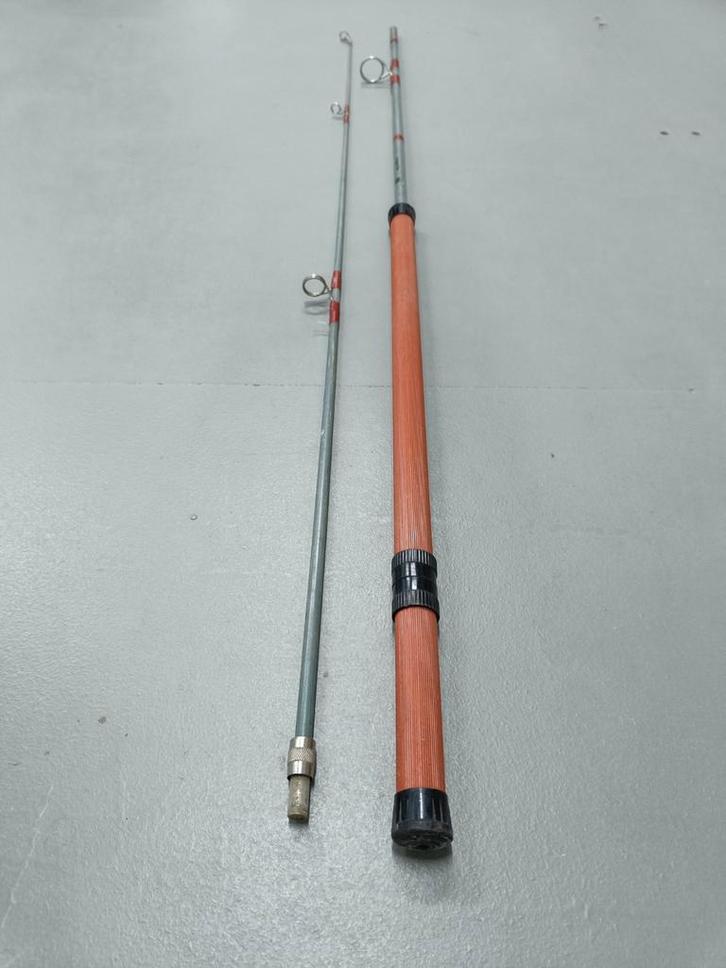 Plateau Vedette 66 klassieke werphengel 2.50m 2d. 40-120gram, Watersport en Boten, Hengelsport | Algemeen, Zo goed als nieuw, Werphengel