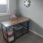 Hoekbureau met Opbergplanken, Huis en Inrichting, Bureaus, Ophalen, Zo goed als nieuw, Bureau