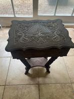 Kamferhout kast/bijzettafel houtsnijwerk handgesneden, Ophalen of Verzenden