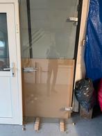 Glazen deur voor opdekkozijn 2,10x0,83m, 80 tot 100 cm, Binnendeur, Ophalen of Verzenden, Zo goed als nieuw