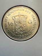 Unc halve gulden 1929 Wilhelmina, Ophalen, Koningin Wilhelmina, ½ gulden