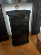 Degelijk zwart aquariumkastje met glazen deur. 70H 40B 35D, Dieren en Toebehoren, Vissen | Aquaria en Toebehoren, Ophalen, Gebruikt
