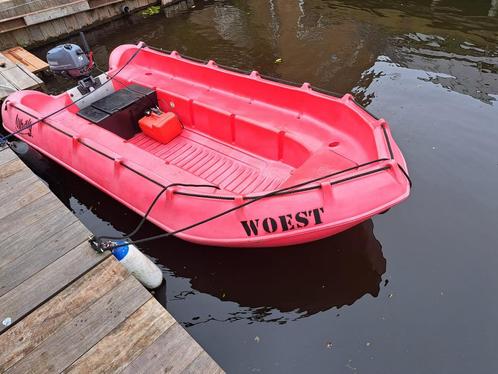 Mooie whaly 370 visboot, Watersport en Boten, Vis- en Consoleboten, Zo goed als nieuw, 10 tot 30 pk, 3 tot 6 meter, Benzine, Buitenboordmotor