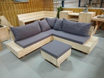 Zwevende hoekbank set met kussens showroom opruiming beschikbaar voor biedingen