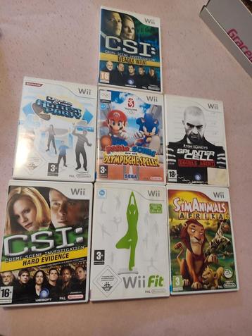 Verschillende wii spellen beschikbaar voor biedingen