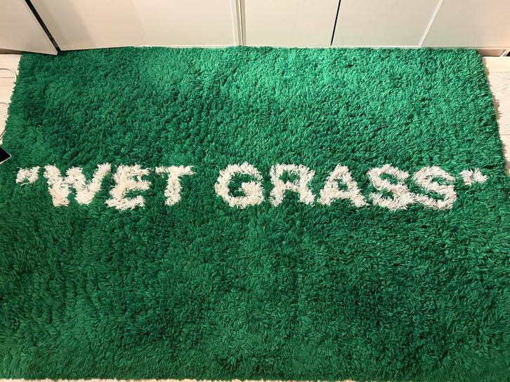 Virgil Abloh x IKEA “WET GRASS” Tapijt, Huis en Inrichting, Stoffering | Tapijten en Kleden, Zo goed als nieuw, 100 tot 150 cm