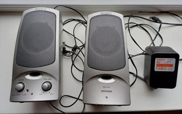 2 vintage Sony speakers srs-a47