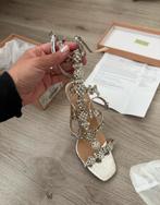 Zilveren hakken sandalen met hak, Ophalen of Verzenden, Nieuw, Overige kleuren, Sandalen of Muiltjes