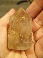 Rutielkwarts Punt - 6cm - 76 gram, Ophalen of Verzenden, Mineraal