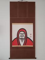 Japanse Zen Rolschildering Daruma, Antiek en Kunst, Ophalen of Verzenden