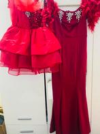 Elegante jurken set, Ophalen of Verzenden, Zo goed als nieuw, Maat 38/40 (M), Rood