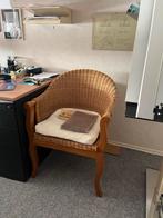 2 Rieten Kuipstoeltjes, Huis en Inrichting, Ophalen, Gebruikt, Twee, Bruin