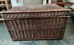 Rieten opbergkist, Huis en Inrichting, Woonaccessoires | Schalen en Manden, Ophalen, Gebruikt, Rechthoekig, Riet