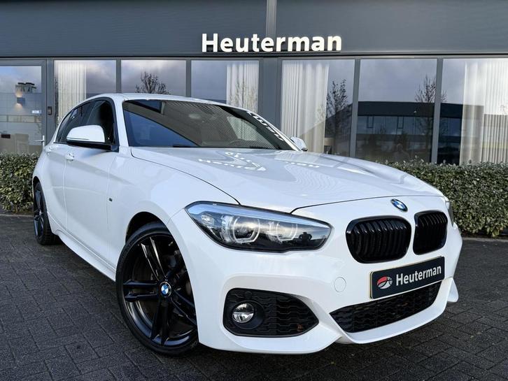 BMW 1-serie 118i M-Sport Shadow Aut/ Black/ LED/ HK, Auto's, BMW, Bedrijf, Te koop, 1-Serie, ABS, Airbags, Airconditioning, Alarm