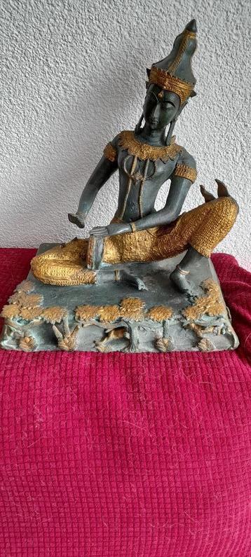 Super grote muzikant brons 30 cm Thailand 1950 beschikbaar voor biedingen