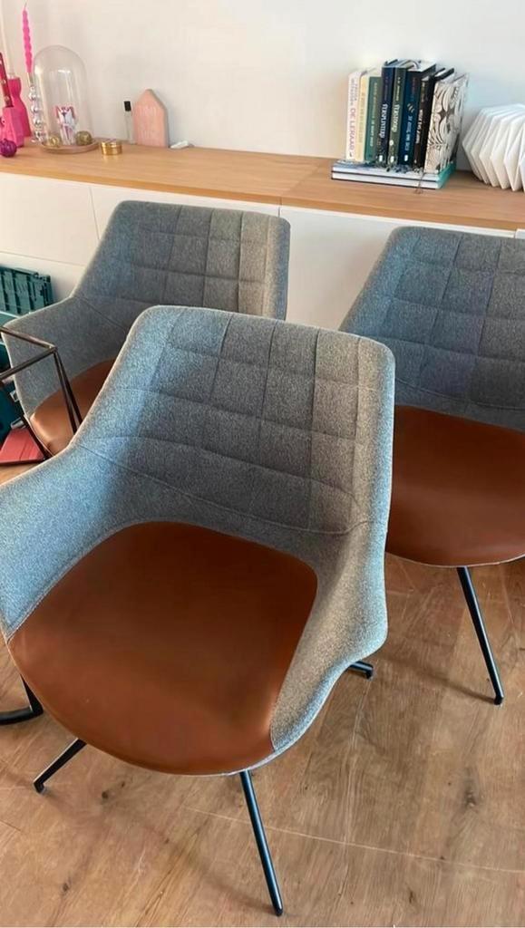 Eetkamerstoelen, Huis en Inrichting, Stoelen, Gebruikt, Drie, Ophalen