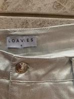 Lovies broek  zilver maat 38  spijkerbroek Bershka 38, Ophalen, Zo goed als nieuw, Overige kleuren, W30 - W32 (confectie 38/40)