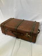 Antieken oude hutkoffer met houten banden jaren 20/30, Ophalen of Verzenden, Gebruikt, 50 tot 100 cm, Minder dan 50 cm