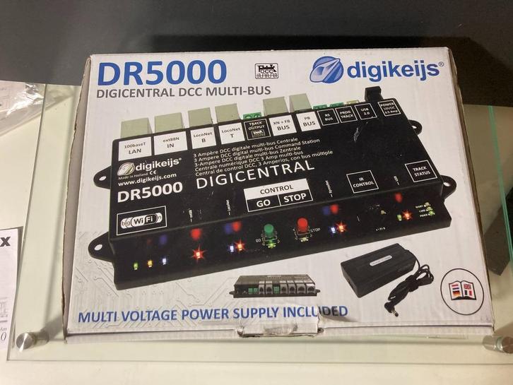Digikeijs DR 5000, DCC multibus centrale + voedingsadapter, Hobby en Vrije tijd, Modeltreinen | N-Spoor, Locomotief, Gelijkstroom of Wisselstroom