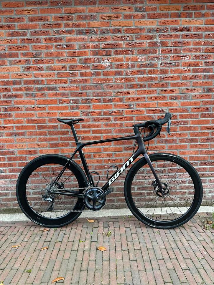 Giant TCR Advanced Pro 1 Disc - Rosewood/Carbon, Fietsen en Brommers, Fietsen | Racefietsen, Zo goed als nieuw, Heren, Giant, Meer dan 20 versnellingen