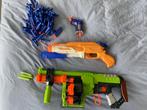 Nerf guns (2 stuks) en waterpistool, Kinderen en Baby's, Ophalen of Verzenden, Gebruikt