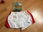 Vintage NIEUWe Puma Voetbalbroek wit rood met hoes Small xs, Nieuw, Broek, Ophalen of Verzenden, Maat S