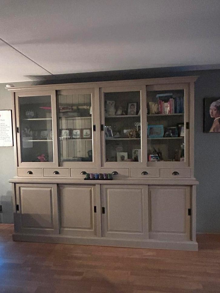 Prachtige Buffetkast/servicekast, Huis en Inrichting, Kasten | Buffetkasten, Gebruikt, 200 cm of meer, 200 cm of meer, 25 tot 50 cm