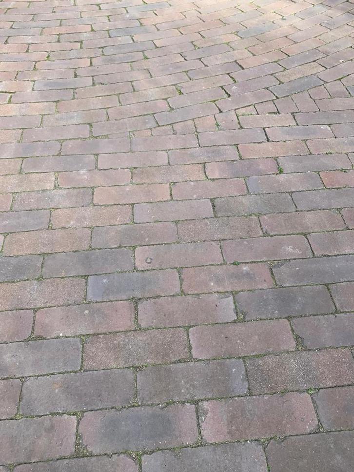 Mooie sierbestrating minimaal 32m2, Tuin en Terras, Tegels en Klinkers, Gebruikt, Klinkers, 10 m² of meer, Ophalen
