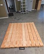 Tuinscherm / schuttingscherm 180x180cm Douglas, rvs geschr., Ophalen, 150 tot 200 cm, Nieuw, 150 tot 200 cm
