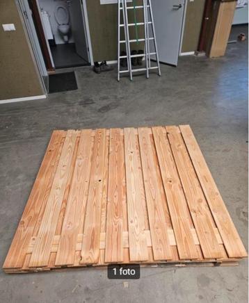 Tuinscherm / schuttingscherm 180x180cm Douglas, rvs geschr. beschikbaar voor biedingen