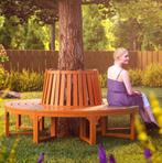 Boombank parkbank rond hout ø190 GRATIS BEZORGD!, Tuin en Terras, Verzenden, Nieuw
