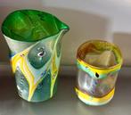 Murano Nachtset Groen & Goud (16) met Certificaat Diego Vio , Ophalen