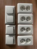 Busch Jaeger Standaard SI - afdekkapjes en wandcontactdozen, Doe-het-zelf en Verbouw, Elektra en Kabels, Ophalen of Verzenden