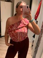 Asymmetrische geprinte top van Cotton club maat M, Maat 38/40 (M), Ophalen of Verzenden, Zo goed als nieuw, Roze