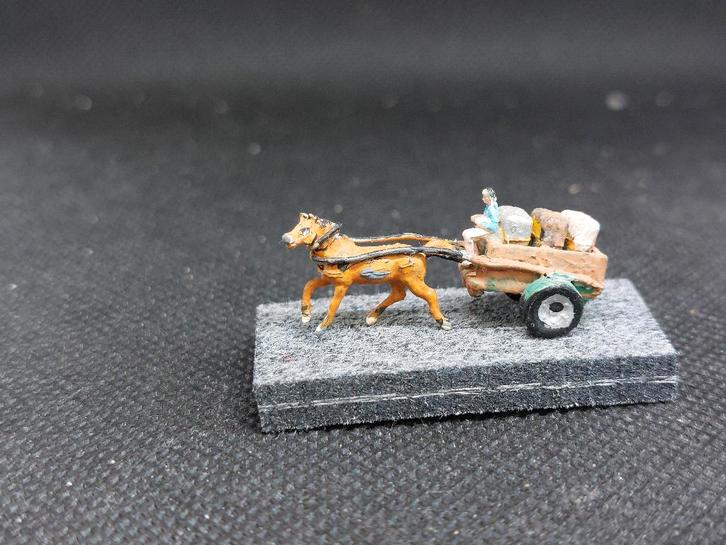 paard & wagen (14534), Hobby en Vrije tijd, Modeltreinen | N-Spoor, Gebruikt, Overige typen, Gelijkstroom, Overige merken, Ophalen of Verzenden