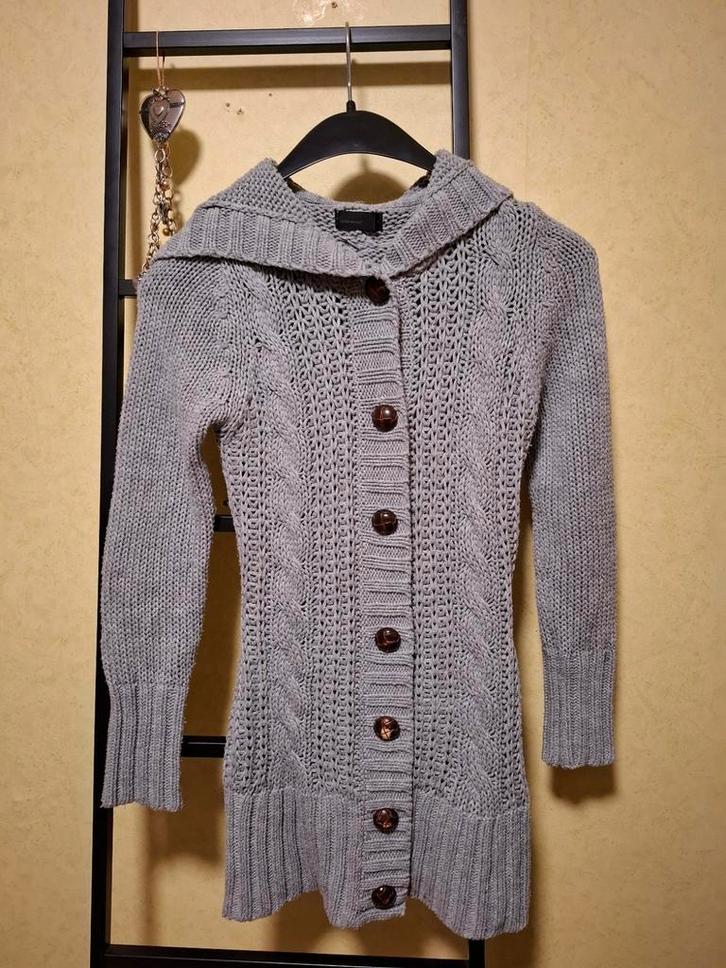 Vero Moda vest met capuchon Maat XS, Kleding | Dames, Truien en Vesten, Gedragen, Maat 34 (XS) of kleiner, Grijs, Ophalen of Verzenden