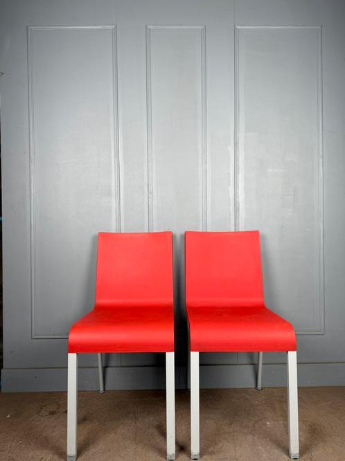 6 Vitra 03 design stoelen door Maarten van Severen, Huis en Inrichting, Stoelen, Zo goed als nieuw, Vijf, Zes of meer stoelen